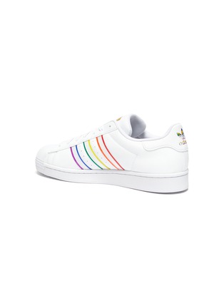  - ADIDAS - 'Superstar Pride' lace up leather sneakers