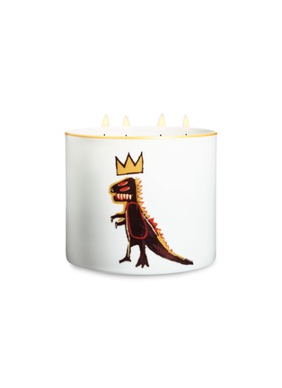 Main View - Click To Enlarge - LIGNE BLANCHE - JEAN-MICHEL BASQUIAT 'GOLD DRAGON' SQUARE SCENTED CANDLE – FIG