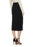 Back View - Click To Enlarge - HELMUT LANG - Twist detail snap button midi skirt