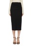 Main View - Click To Enlarge - HELMUT LANG - Twist detail snap button midi skirt