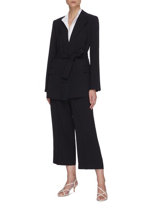Figure View - Click To Enlarge - THEORY - Crop wide suiting pants