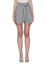 Main View - Click To Enlarge - THEORY - Striped self-tie belt shorts