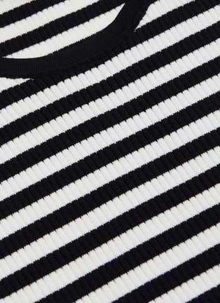  - THEORY - Striped ribbed knit tank top