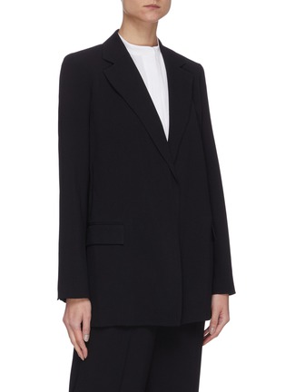 Detail View - Click To Enlarge - THEORY - Belted buttonless blazer