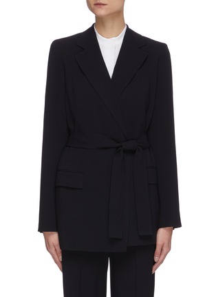 Main View - Click To Enlarge - THEORY - Belted buttonless blazer