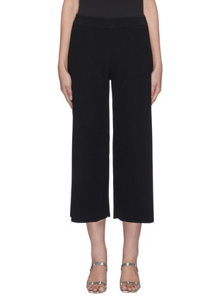 Main View - Click To Enlarge - THEORY - 'Henriet O' cropped flared ribbed knit pants