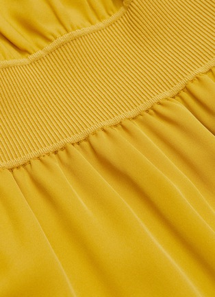 Detail View - Click To Enlarge - THEORY - Ribbed waistband silk midi dress