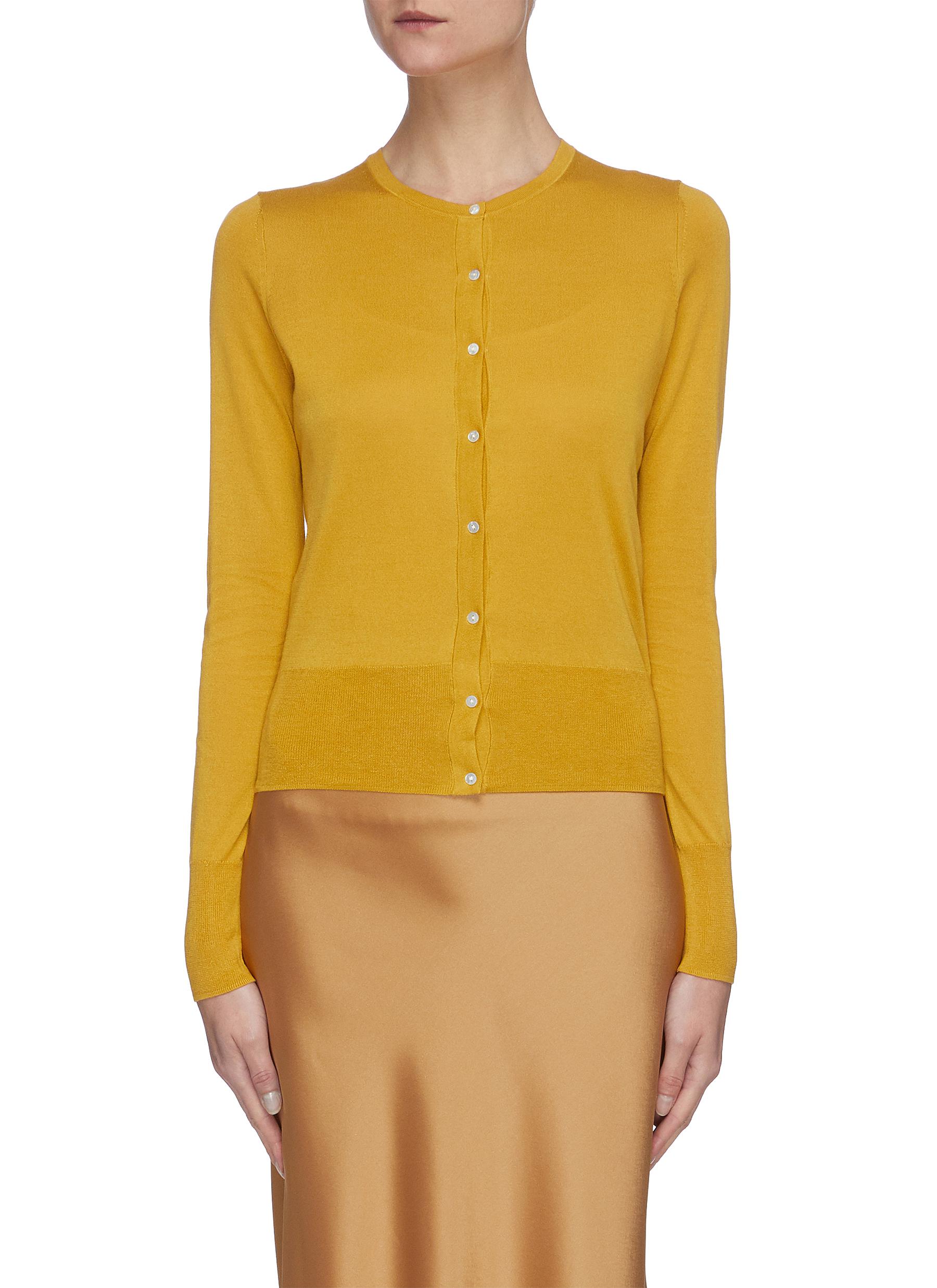 silk and cotton cardigan