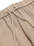  - THEORY - Drawstring waist ribbed cuff silk pants