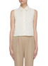 Main View - Click To Enlarge - THEORY - Classic tailored sleeveless shrunken shirt