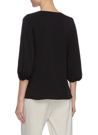 Back View - Click To Enlarge - THEORY - Puff sleeve top