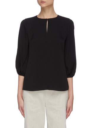 Main View - Click To Enlarge - THEORY - Puff sleeve top