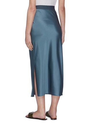 Back View - Click To Enlarge - THEORY - Elastic waistband maxi slip skirt