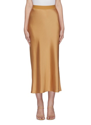 Main View - Click To Enlarge - THEORY - Side slit satin maxi slip skirt