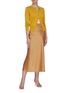 Figure View - Click To Enlarge - THEORY - Side slit satin maxi slip skirt