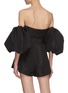 Back View - Click To Enlarge - SELF-PORTRAIT - Balloon sleeve taffeta playsuit