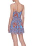 Back View - Click To Enlarge - ALICE & OLIVIA - Cheyla' floral print sleeveless panelled drawstring mini dress