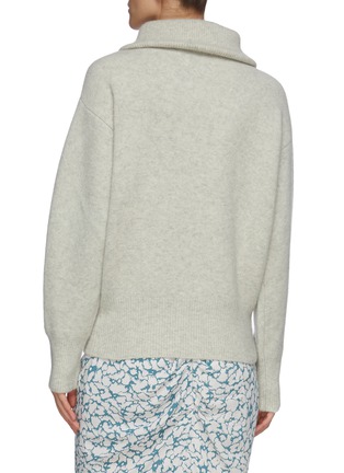 Back View - Click To Enlarge - ISABEL MARANT ÉTOILE - 'Fancy' half zip boiled knit sweater