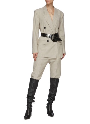 Figure View - Click To Enlarge - ISABEL MARANT ÉTOILE - 'Noah' cropped tailored pants