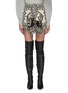 Main View - Click To Enlarge - ISABEL MARANT ÉTOILE - 'Jiloa' ethic jacquard drape panel mini skirt