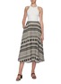 Figure View - Click To Enlarge - ALICE & OLIVIA - Earla embroidered flare midi skirt
