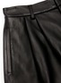  - ALICE & OLIVIA - Conry cuff hem leather shorts