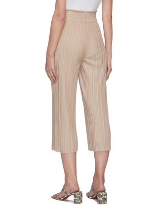 Back View - Click To Enlarge - ALICE & OLIVIA - Elba thick waistband plissé pants