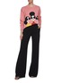 Figure View - Click To Enlarge - ALICE & OLIVIA - 'Dylan' high waist wide leg pants