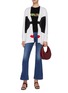 Figure View - Click To Enlarge - ALICE & OLIVIA - Bradford graphic knit cardigan