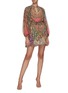 Figure View - Click To Enlarge - ALICE & OLIVIA - 'Lilian' graphic print long sleeve mini dress