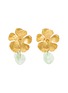 Main View - Click To Enlarge - JENNIFER BEHR - 'Valetta' flower shape leaf charm stud earrings