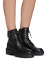 Figure View - Click To Enlarge - ASH - Moody chunky sole lace up leather ankle boots