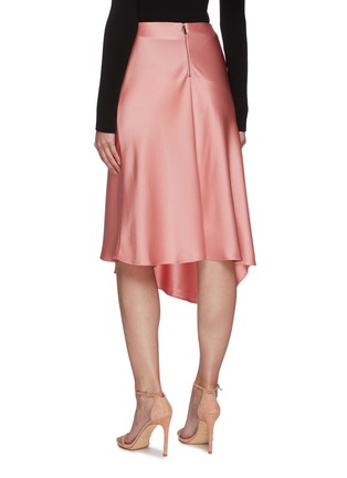 Back View - Click To Enlarge - ALICE & OLIVIA - 'Classic Jayla' asymmetric drape slit midi skirt