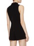 Back View - Click To Enlarge - ALICE & OLIVIA - 'Nelson' collared zip front romper