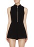 Main View - Click To Enlarge - ALICE & OLIVIA - 'Nelson' collared zip front romper