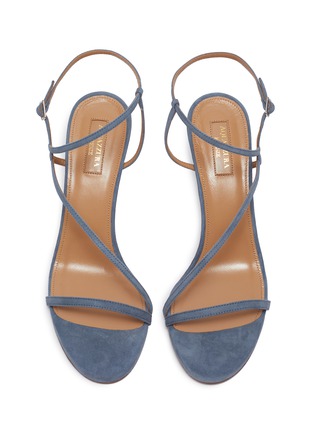 Detail View - Click To Enlarge - AQUAZZURA - Independent Woman suede sandals