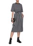Figure View - Click To Enlarge - NINETY PERCENT - Organic Cotton Stripe T Shirt Dress