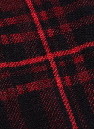 Detail View - Click To Enlarge - NINETY PERCENT - Ruch Front Tartan Check Midi Skirt