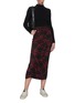 Figure View - Click To Enlarge - NINETY PERCENT - Ruch Front Tartan Check Midi Skirt