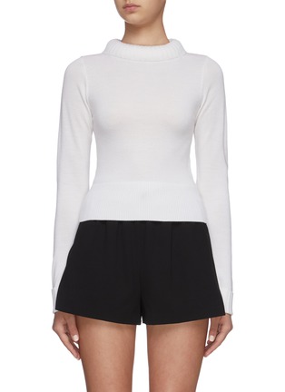 Main View - Click To Enlarge - ALICE & OLIVIA - Mock neck crop sweater
