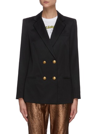 Main View - Click To Enlarge - ALICE & OLIVIA - 'BERGEN' Double Breast Wool Jacket