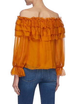 Back View - Click To Enlarge - ALICE & OLIVIA - 'Ersa' off-shoulder ruffled blouse