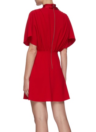 Back View - Click To Enlarge - ALICE & OLIVIA - 'Perkins' neck-tie dress