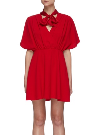Main View - Click To Enlarge - ALICE & OLIVIA - 'Perkins' neck-tie dress