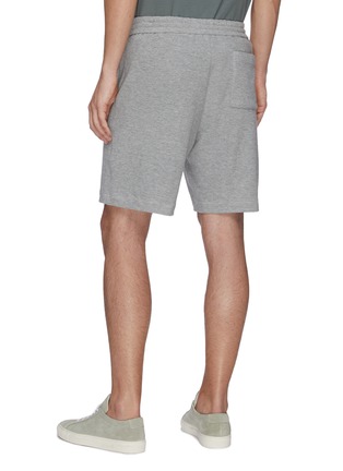 Back View - Click To Enlarge - THEORY - Drawstring waist sweat shorts