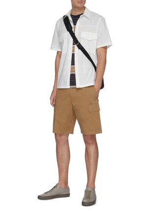 Figure View - Click To Enlarge - THEORY - 'Weldon' patch pocket short sleeve uniform shirt