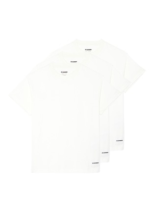 Main View - Click To Enlarge - JIL SANDER - Logo print cotton T-shirt set
