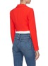 Back View - Click To Enlarge - ALICE & OLIVIA - Macy notched collar crop blazer