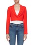 Main View - Click To Enlarge - ALICE & OLIVIA - Macy notched collar crop blazer