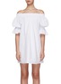 Main View - Click To Enlarge - ALICE & OLIVIA - Paola off-shoulder mini dress